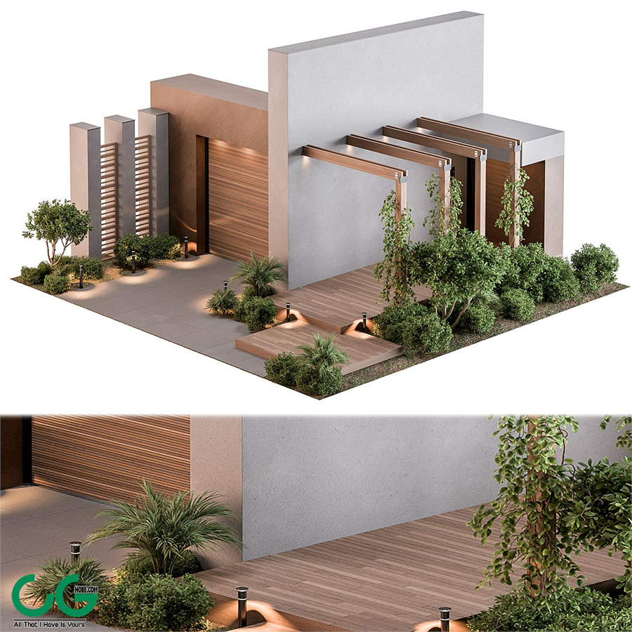 Outdoor Entrance and Fence 12